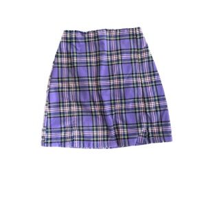 Plaid Mini Brandy Melville Purple And Pink Skirt